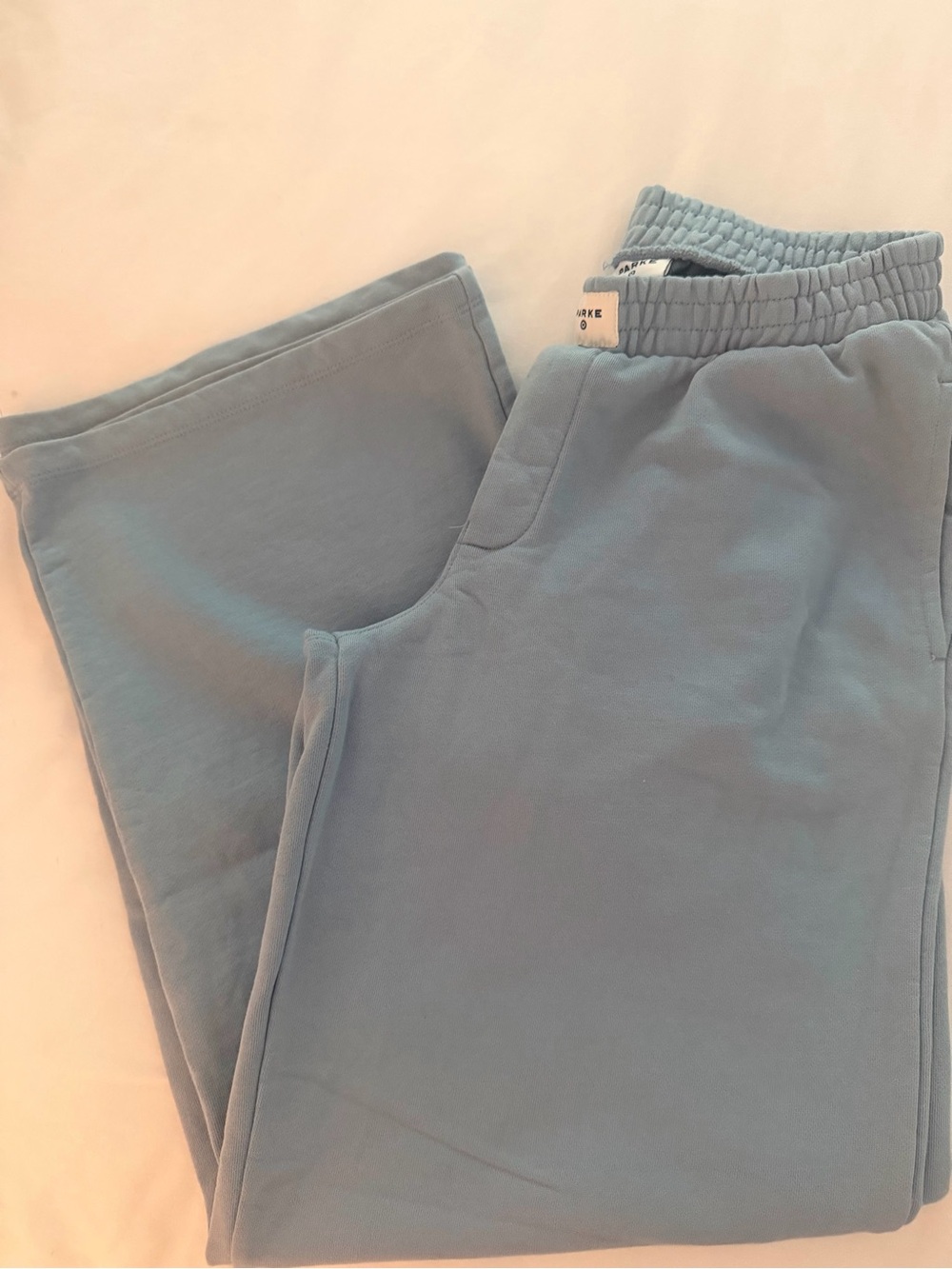 Parke X size small  Sky Blue Jogger Track Pants - Elastic Waist & Side Pockets